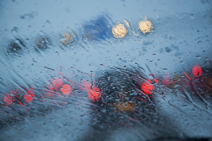 accident in rain